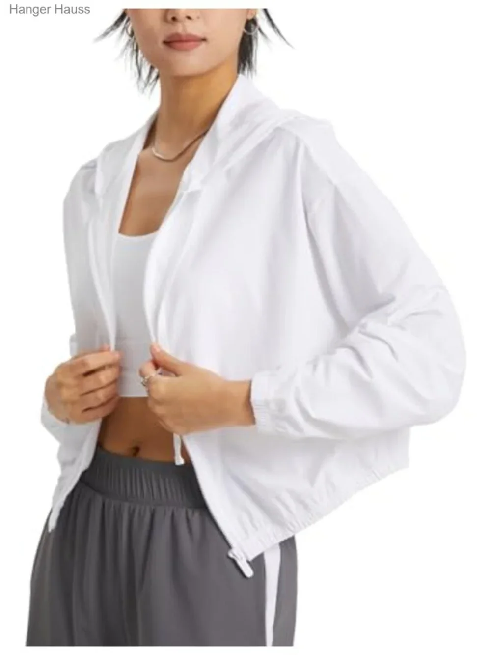 Women's UPF 50+ Athletic Jacket Hoodie Full Zip Quick Dry